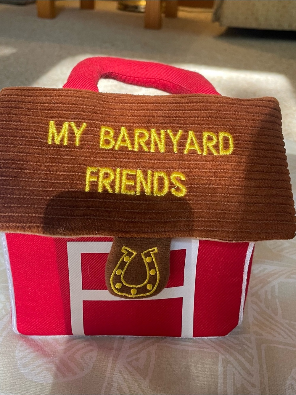 My Barnyard Friends Red and Brown Soft Plush Barn Toy